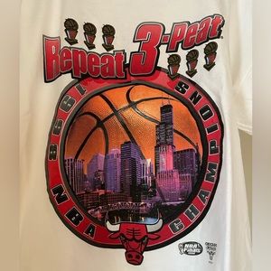 Vintage Starter Repeat 3-Peat 1998 Chicago Bulls NBA Shirt